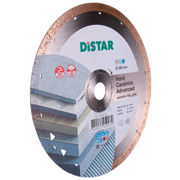 Круг алмазный Distar 1A1R 250x25,4 мм Hard ceramics Advanced
