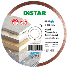 Круг алмазный Distar 1A1R 180x25,4 мм Hard ceramics Advanced