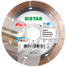 Круг алмазный Distar 1A1R 115x22.23 мм Hard ceramics Advanced