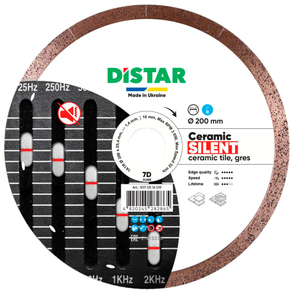 Круг алмазный Distar 1A1R 200x25,4 мм Ceramic Silent
