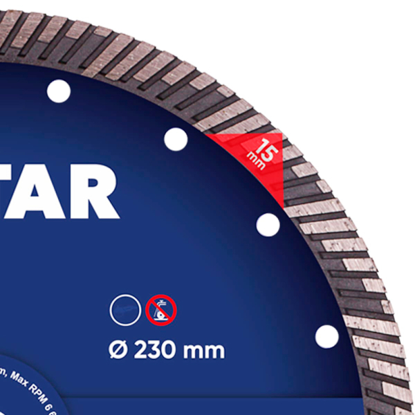 Круг алмазний Distar Turbo 232 мм Super Max