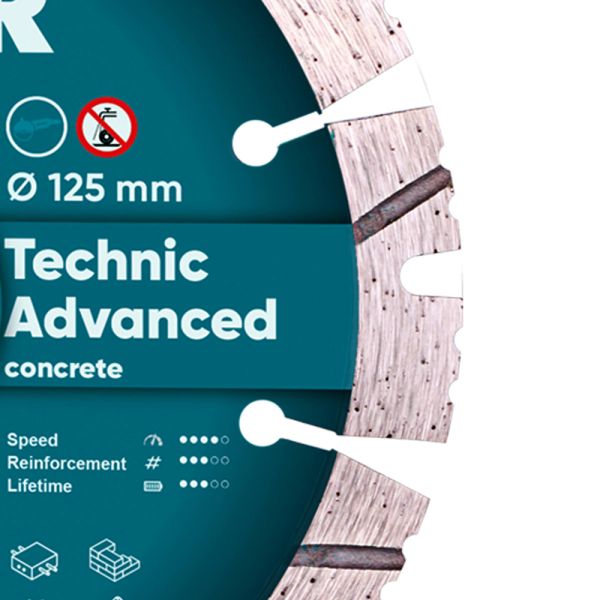 Круг алмазний Distar 1A1RSS 125 мм Technic Advanced