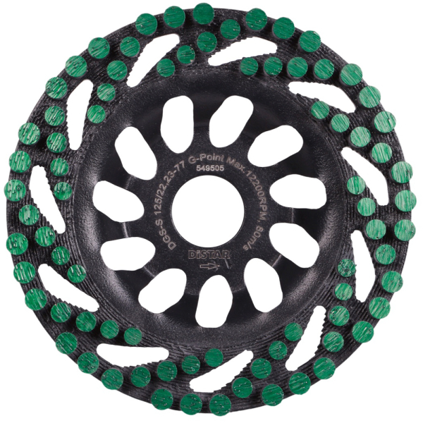 Фреза алмазна Distar DGS-S 125x22,23 мм Green Point