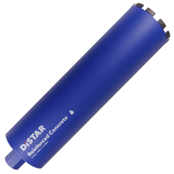 Сверло алмазное Distar DDS-W 132x450 мм 1 1/4 UNC Reinforced concrete