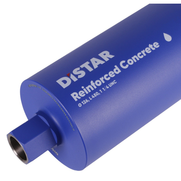 Свердло алмазне Distar DDS-W 126x450 мм 1 1/4 UNC Reinforced concrete