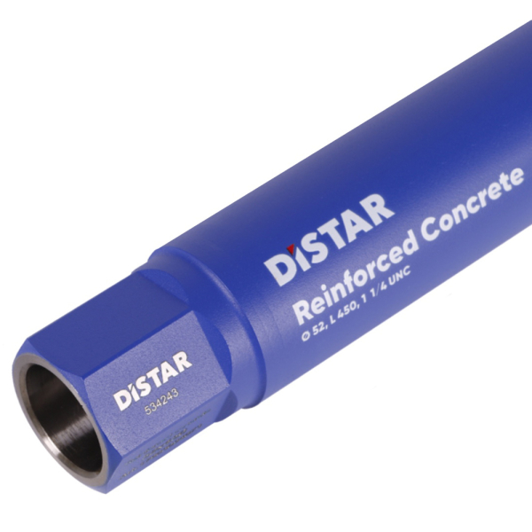 Сверло алмазное Distar DDS-W 52x450 мм 1 1/4 UNC Reinforced concrete