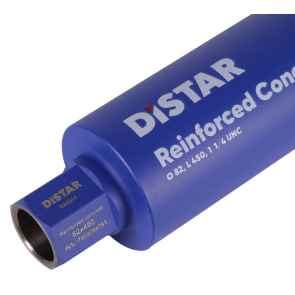 Сверло алмазное Distar DDS-W 82x450 мм 1 1/4 UNC Reinforced concrete