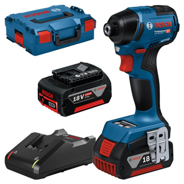 Аккумуляторный винтоверт Bosch GDR 18V-220 C Professional, 2xGBA 18V 5.0 Ah, з/п GAL 18V-40, модуль GCY 42, в L-BOXX 136