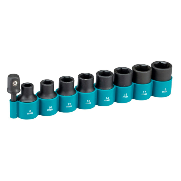 Набор ударных головок 1/2'' с адаптером Makita B-54645