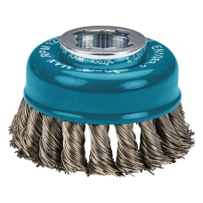 Чашечная щетка из витой проволоки Makita X-Lock, 80 мм