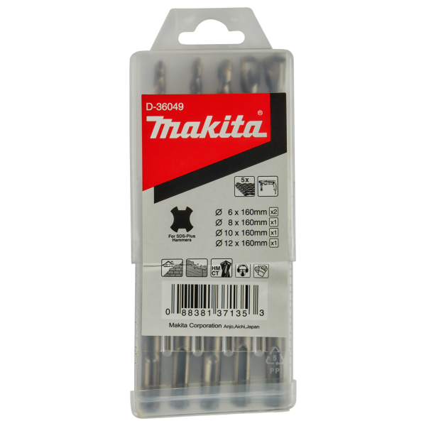 Набір бурів Makita SDS-Plus, 5 шт