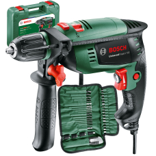 Дрель ударная Bosch UniversalImpact 700, кейс, с набором сверл и бит (39 шт)
