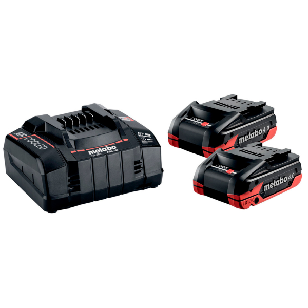 Базовый комплект Metabo LiHDX 18V 2x4.0Ah, ASC 145