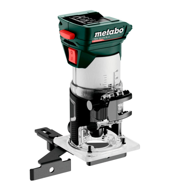 Акумуляторний фрезер для обробки крайок Metabo FMV 18 LTX BL 8, 2x4.0Ah, з/п ASC 55, в metaBOX 145 L