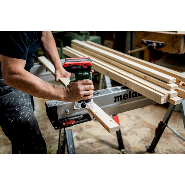 Акумуляторний фрезер для обробки крайок Metabo FMV 18 LTX BL 8, 2x4.0Ah, з/п ASC 55, в metaBOX 145 L