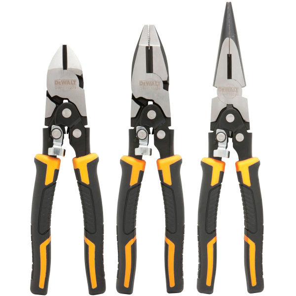 Набір шарнірно-губцевих інструментів DeWalt Compound Action, 3 шт