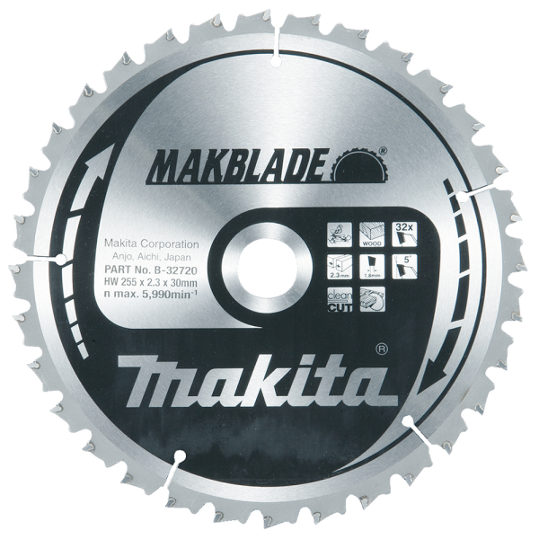 Диск Makita MAKBlade по дереву 255x30 мм, 32T