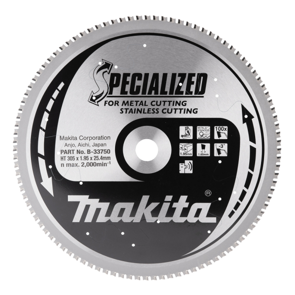 Диск Makita SPECIALIZED по нержавеющей стали 305x25.4 мм, 100T