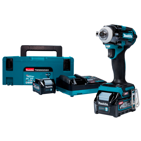 Акумуляторний гайковерт Makita TW005GD201, 2x2.5 Ah, з/п, в кейсі MakPac