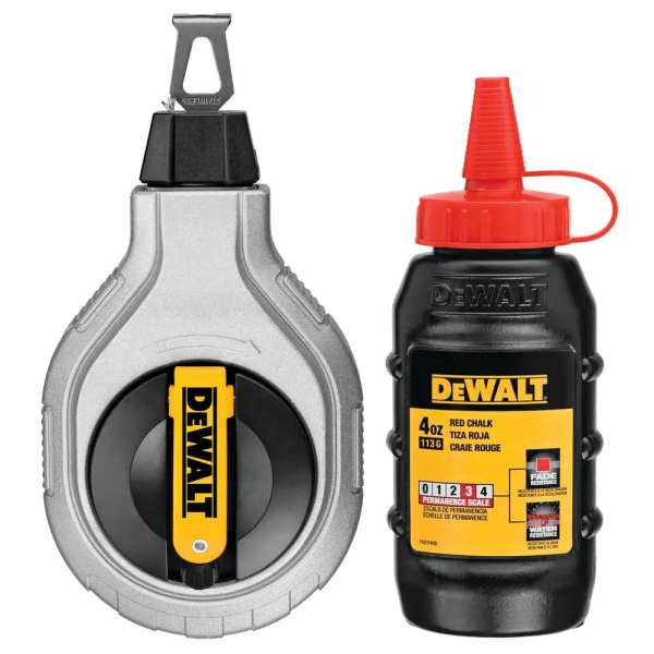 Шнур разметочный с меловым порошком DeWALT, 30 м