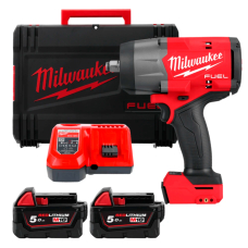 Аккумуляторный гайковерт MILWAUKEE M18 FHIW2F12-502X, 2x5.0 Ah, з/у, в кейсе