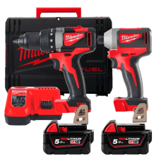 Набор из двух аккумуляторных инструментов бесщеточных Milwaukee M18 BLPP2B2-502X