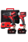 Набор из двух аккумуляторных инструментов бесщеточных Milwaukee M18 BLPP2B2-502X