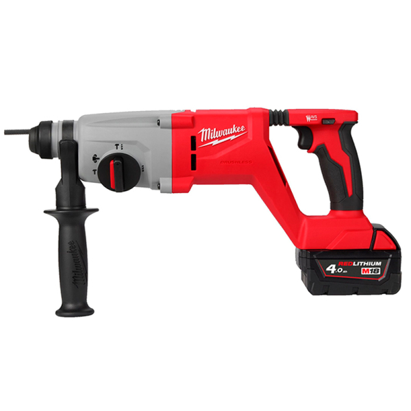 Акумуляторний перфоратор Milwaukee SDS PLUS M18 BLHACD26-402X, 2x4.0Ah, з/п, HD кейс