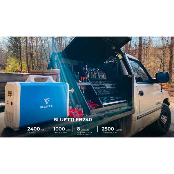 Зарядная станция Bluetti EB240, 2400 Вт/час, 1000 Вт
