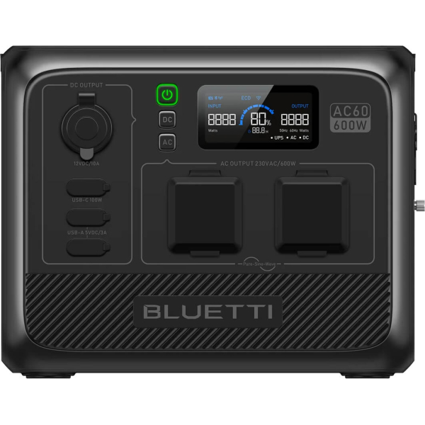 Зарядна станція Bluetti AC60, 403 Вт/год, 600 Вт