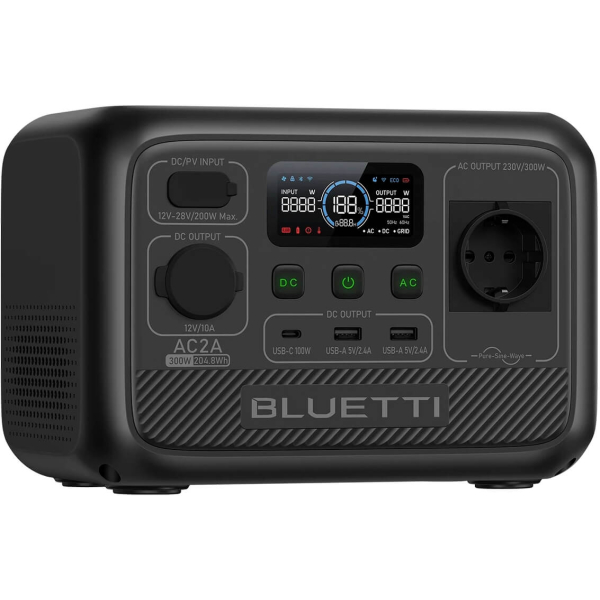 Зарядна станція Bluetti AC2A, 204.8 Вт/год, 300 Вт