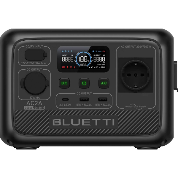 Зарядная станция Bluetti AC2A, 204.8 Вт/час, 300 Вт