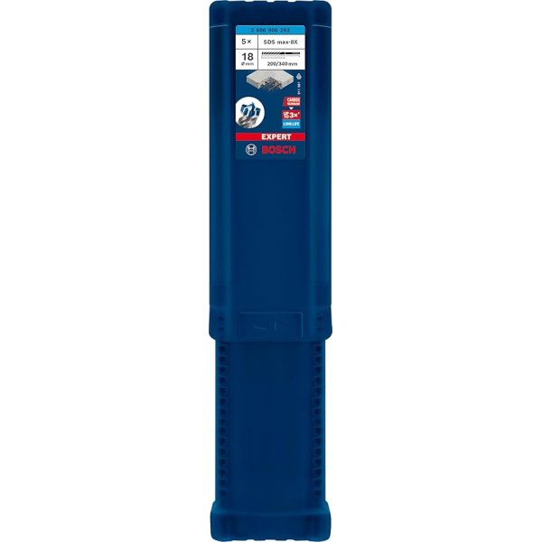 Ударний бур Bosch Expert SDS-Max-8X, 18x200x340 мм, 5 шт
