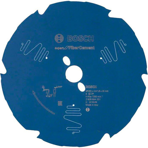 Пильный диск Bosch Expert for Fiber Cement 260х2,4/1,8x30 мм-6T