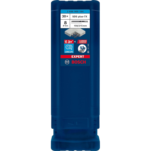 Ударний бур Bosch Expert SDS-Plus-7X 8x150x215 мм, 30 шт
