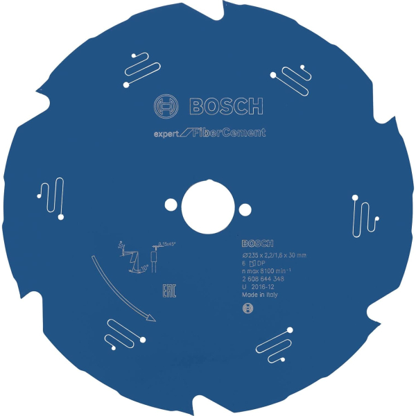Пильный диск Bosch Expert for Fiber Cement 254х2,4/1,8x30 мм-6T