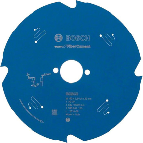 Пильный диск Bosch Expert for Fiber Cement 190х2,2х30, 4 TCG