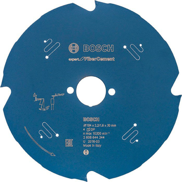 Пильный диск Bosch Expert for Fiber Cement 184x2,2/1,6x30 мм-4T