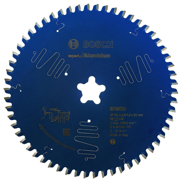 Пильный диск Bosch Expert for Aluminium 190х2,6х30, 58 HTLCG