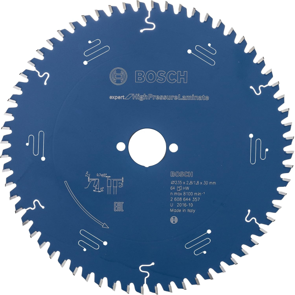 Пильный диск Bosch Expert for High Pressure Laminate 235x30x2,8/1,8x64 T