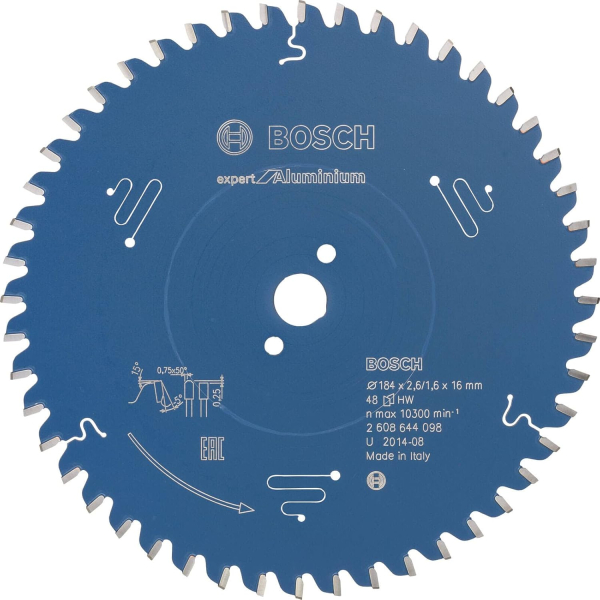 Пильный диск Bosch Expert for Aluminium 184х2,6х16, 48 HTLCG