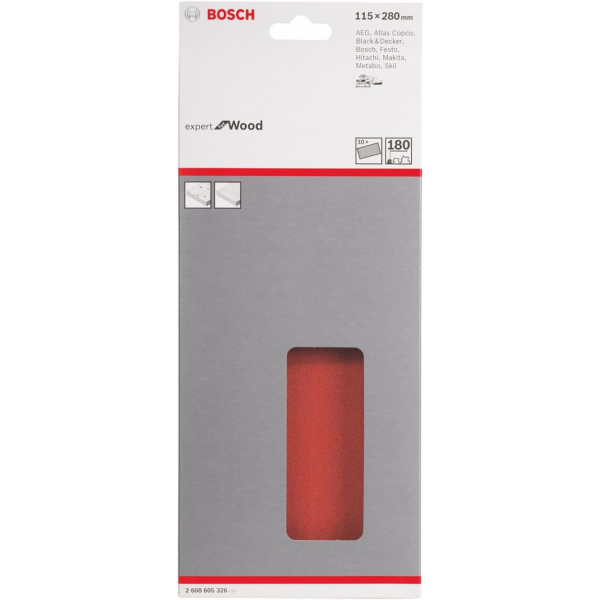 Шлифлист Bosch Expert for Wood and Paint C430, 115x280 мм, K120, 10 шт