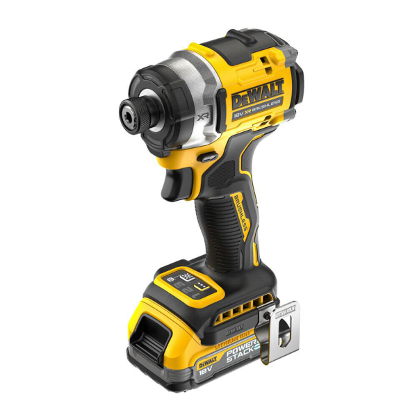 Акумуляторний ударний шуруповерт DeWALT DCF860E2T, 2x18V 1.7Ah, з/п, кейс TSTAK