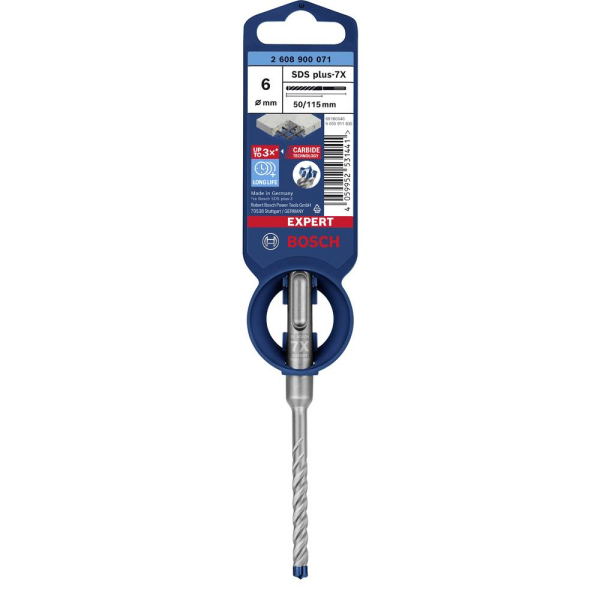 Ударный бур Bosch Expert SDS-Plus-7X 6x50x115 мм