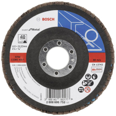 Пелюстковий шліфкруг Bosch X551 Expert for Metal 115×22.23 мм К40