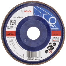 Пелюстковий шліфкруг Bosch X551 Expert for Metal 115×22.23 мм К120