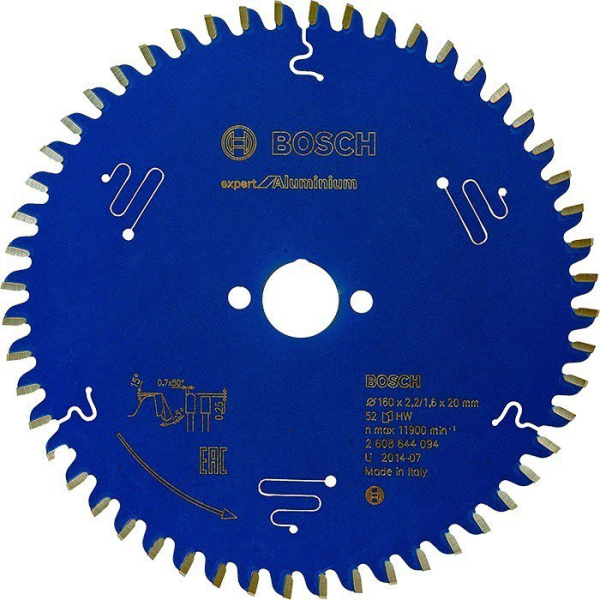 Пильный диск Bosch Expert for Aluminium 160×2,2×20, 52 HTLCG