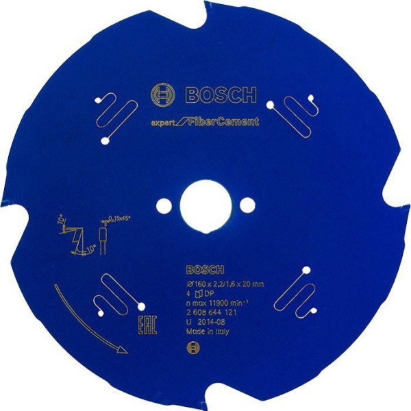 Пильный диск Bosch Expert for Fiber Cement 160×2,2×20, 4TCG