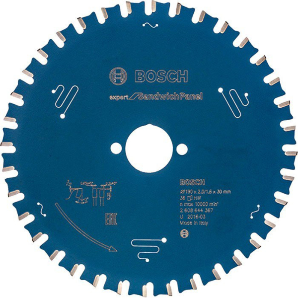 Пильный диск Bosch Expert for Sandwich Panel 190x30x2/1,6x36 T