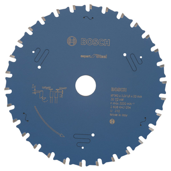 Пиляльний диск Bosch Expert for Steel 160×20×2, 30 HLTCG